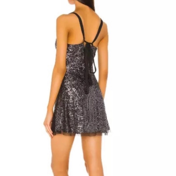 Free People Gold Rush Mini Dress in Night Combo - Picture 2 of 2